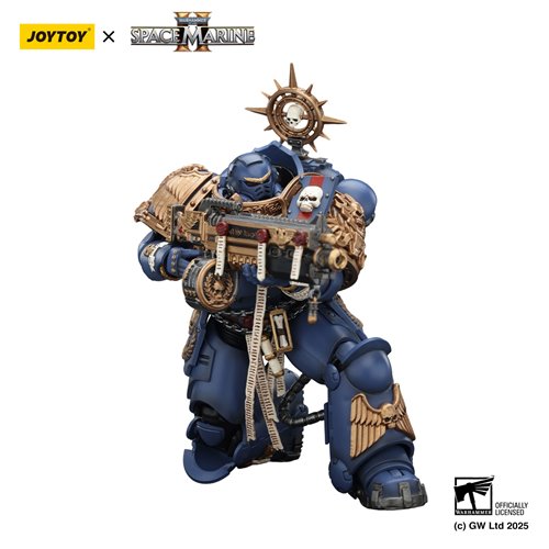 Joy Toy Warhammer Space Marine Ultramarine Heavy Relic Primus Armour and Heavy Relic Bolt Rifle 1:18