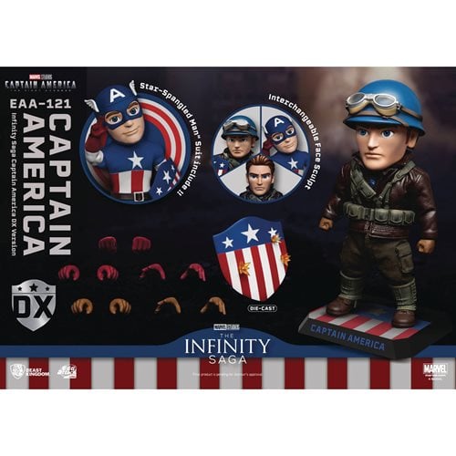 Marvel Infinity Saga Captain America EAA-121 Deluxe Version Action Figure