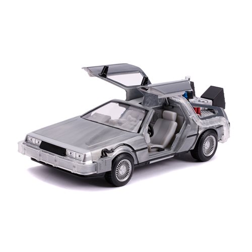 Back to the Future 2 Time Machine 1:24 Scale Die-Cast Metal Vehicle with Lights and Sounds