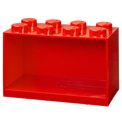 LEGO Red 8 Knob Brick Shelf