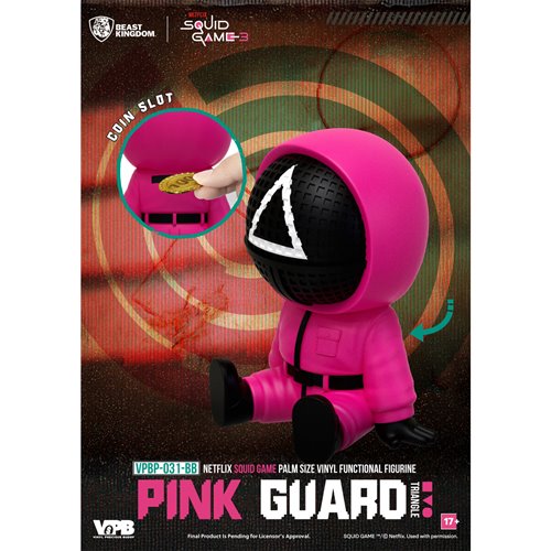 Squid Game VPBP-031 Palm Size Vinyl Functional Piggy Bank Blind Box Case of 6