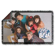 Saved by the Bell Group Shot Woven Tapestry Throw Blanket