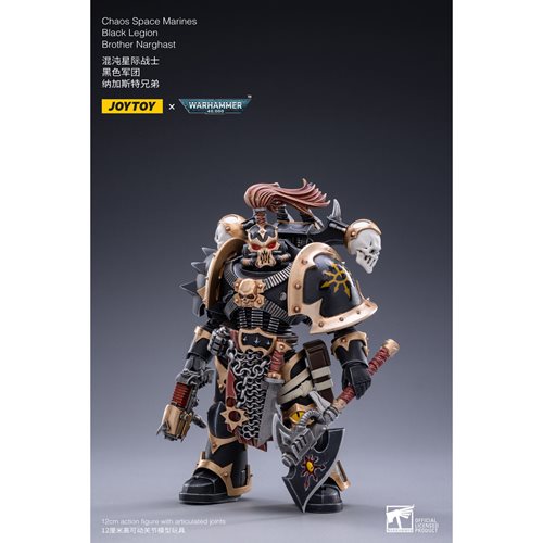 Joy Toy Warhammer 40,000 Chaos Space Marines Black Legion Brother Narghast 1:18 Scale Action Figure