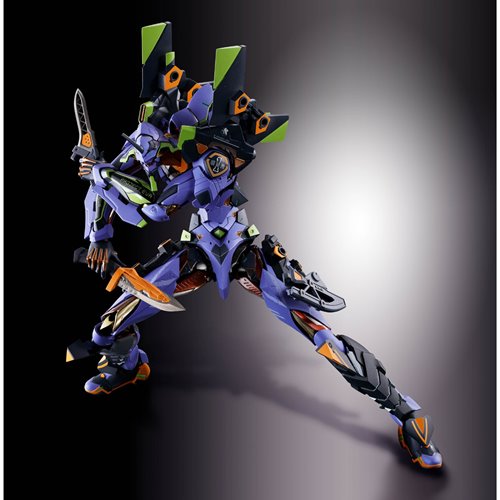 Evangelion Test Type-01 30th Anniversary with Spear Gaius Metal Build Action Figure