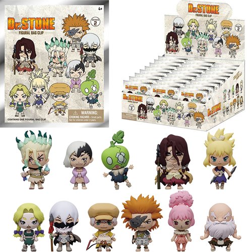 Dr. Stone Series 2 3D Foam Bag Clip Display Case of 24