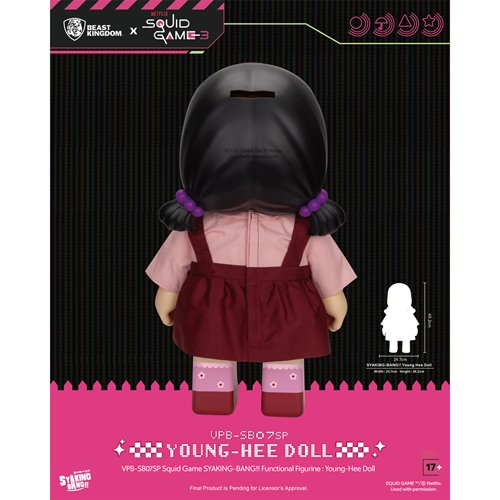 Squid Game Young-Hee Doll VPB-SB07SP Syaking-Bang!! Piggy Bank