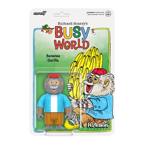 Richard Scarry Bananas Gorilla 3 3/4-Inch ReAction Figure