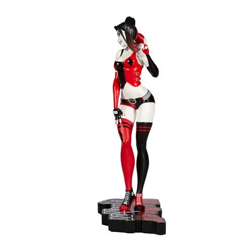Harley Quinn Red White and Black Harley Quinn by J. Scott Campbell Statue