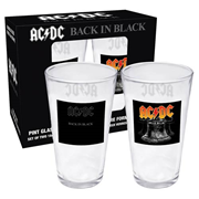AC/DC Back In Black Pint Glass Set