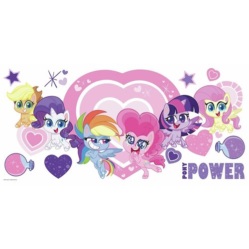 My Little Pony Let's Get Magical Peel and Stick Giant Wall Decals