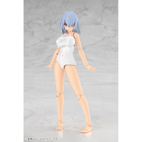Frame Arms Girl Mizuki (School Swimsuits White Version) Model Kit