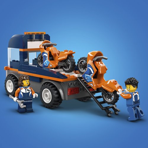 LEGO City 60491 Motorcycle Transporter - Entertainment Earth