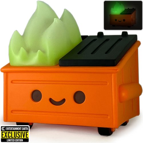 Dumpster Fire Magic Pumpkin Glow-in-the-Dark Vinyl Figure - Entertainment Earth Exclusive