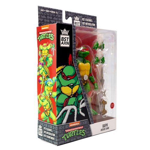 Teenage Mutant Ninja Turtles BST AXN Arcade Game 5-Inch Figure Set of 4