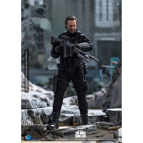 The Walking Dead: The Ones Who Lived Rick Grimes Exquisite Super Series 1:12 Scale Action Figure - P