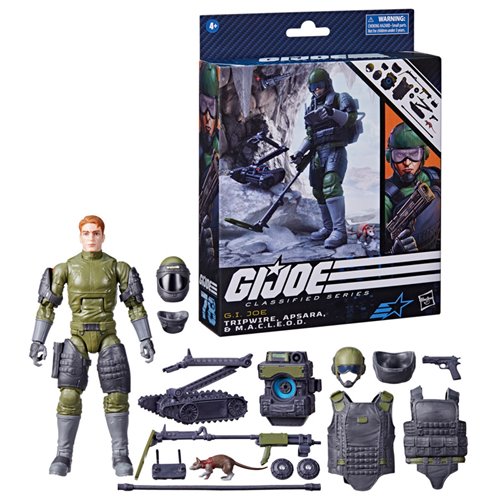 G.I. Joe フィギュア 6体セット G.I. Joe Classified Series Tripwire, Apsara, & M.A.C.L.E.O.D.