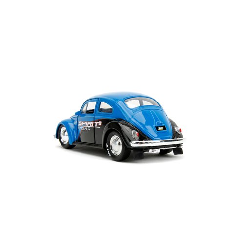 Punch Buggy 1950 Volkswagen Beetle Blue 1:32 Scale Die-Cast Metal Vehicle with Boxing Gloves