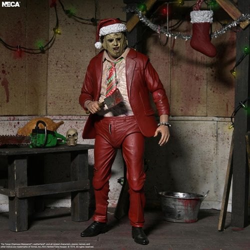 The Texas Chainsaw Massacre Ultimate Santa Leatherfac 7-Inch Scale Action Figure
