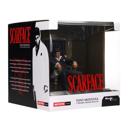 Scarface Tony Montana on the Throne Movie Icons 7-Inch Statue