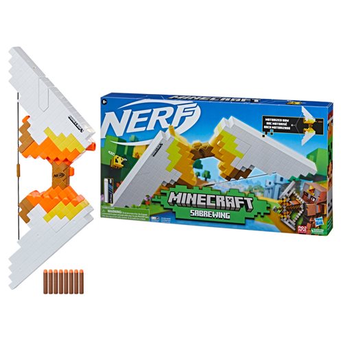 Minecraft Nerf Saberwing Auto-Bow Dart Blaster