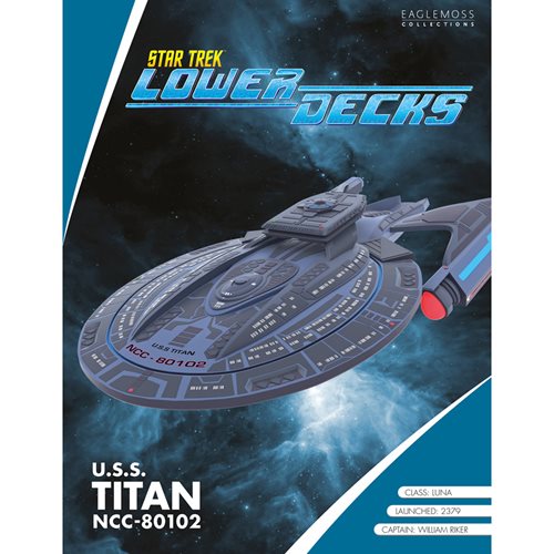 Star Trek: Lower Decks U.S.S. Titan NCC-80102 Vehicle with Collector Magazine