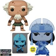 Avatar: The Last Airbender King Bumi and Kyoshi Glow-in-the-Dark Funko Pop! Vinyl Figure Bundle of 2 - EE Exclusive
