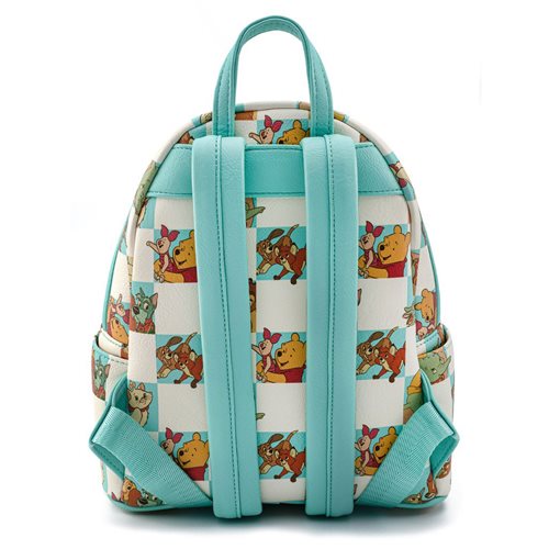 Disney Multi-Character Checker Mint Mini-Backpack