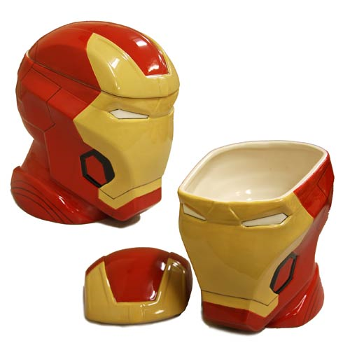 Iron Man Ceramic Cookie Jar
