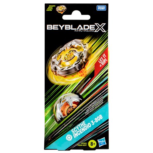 Beyblade X Scythe Incendio 3-80B Booster Pack Set