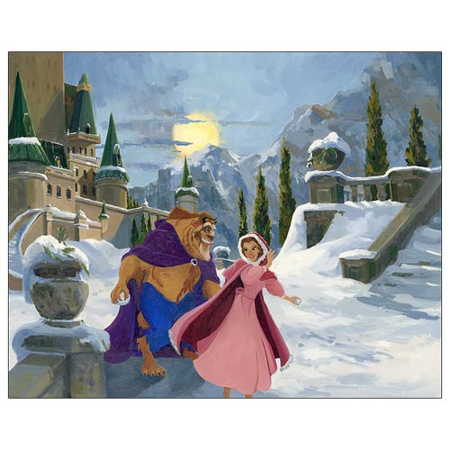 Beauty And The Beast Movie Disney CANVAS PRINT Wall Giclee Art Poster CA460 