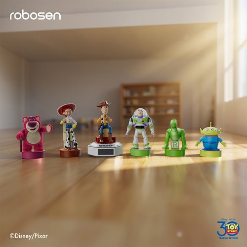Toy Story Mini Robots Story Pack 6 Toy Story Robots with Base - Buzz Lightyear, Woody, Lotso, Alien,