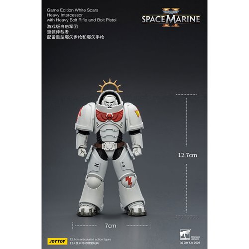 Joy Toy Warhammer 40,000 Space Marines Game Edition White Scars Intercessor Bolt Rifle & Pistol 1:18