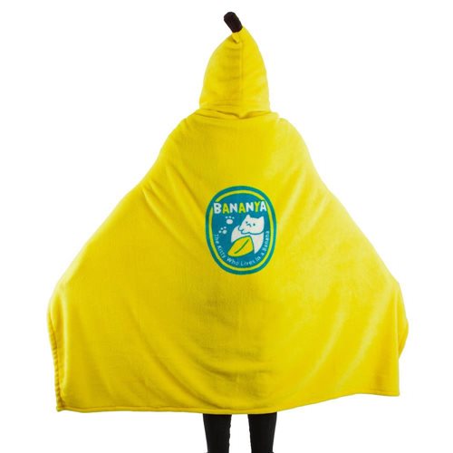 Bananya Hooded Banana Fleece Throw Blanket
