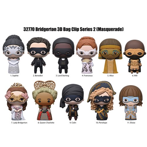 Bridgerton Season 4 Series 2 3D Foam Bag Clip Display Case of 24