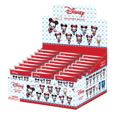 Minnie Mouse 3D Foam Bag Clip Random 6-Pack
