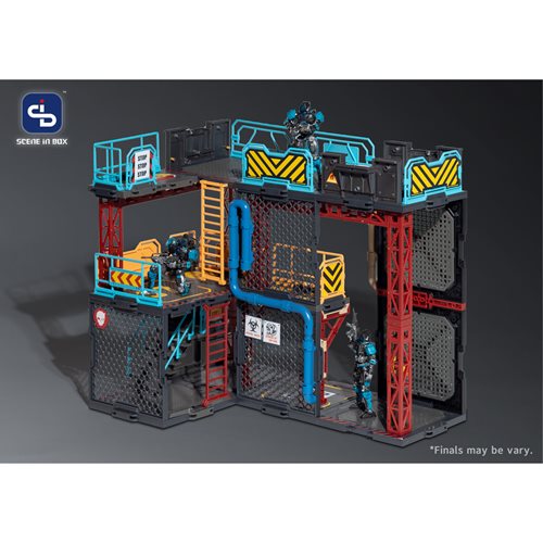 Scene in Box Industrial Depot 1:18 Scale Building Diorama