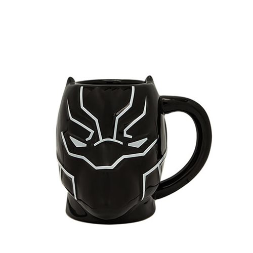 Marvel Black Panther 3D Sculpted Ceramic 20oz Mug by Silver Buffalo 