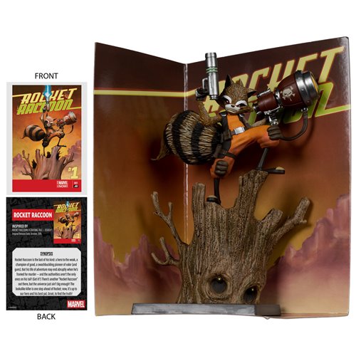 Marvel Wave 7 Rocket Racoon A Chasing Tale #1 1:6 Scale Posed Figure with Scene and Comic