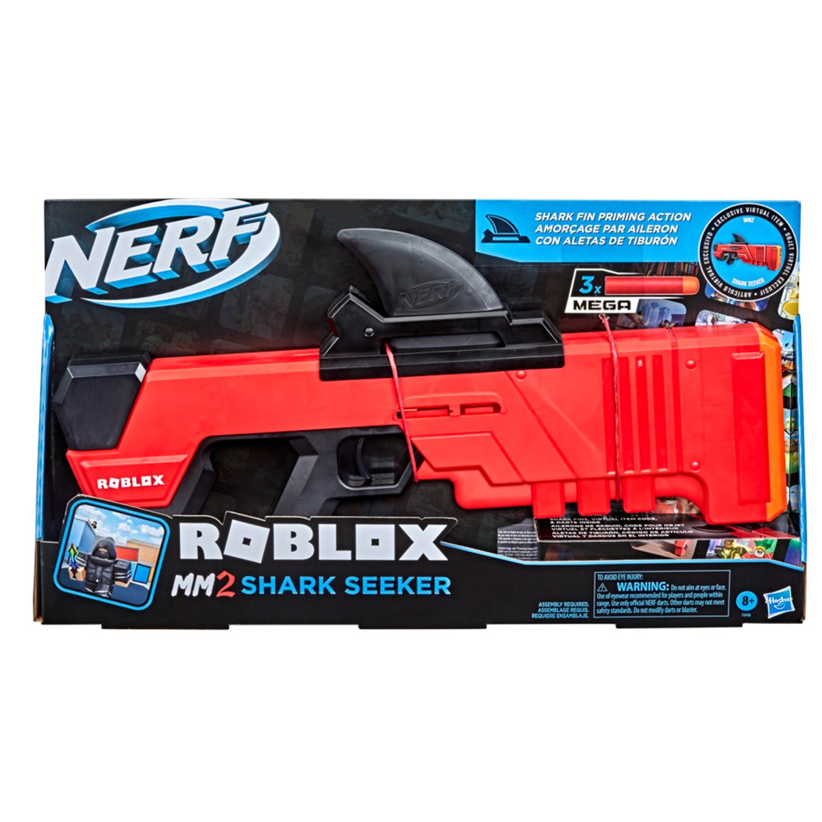 Nerf Roblox MM2 Shark Seeker Review and Firing Demo [4K] 