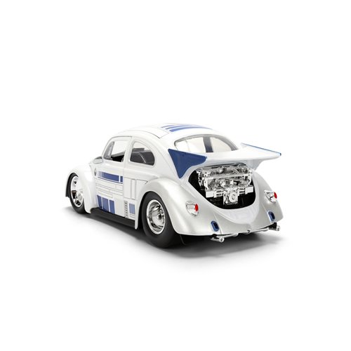 Hollywood Rides Star Wars 1959 Volkswagen Drag Beetle 1:24 Scale Die-Cast Metal Vehicle with R2-D2 F