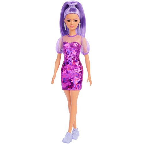 Barbie Fashionista Doll #178 with Purple Monochrome Dress