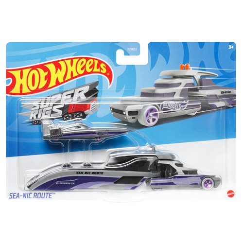 Hot Wheels Super Hauling Rig and Car 2024 Mix 1 Case of 6