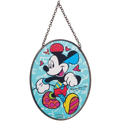 Mickey Mouse by Romero Britto Suncatcher