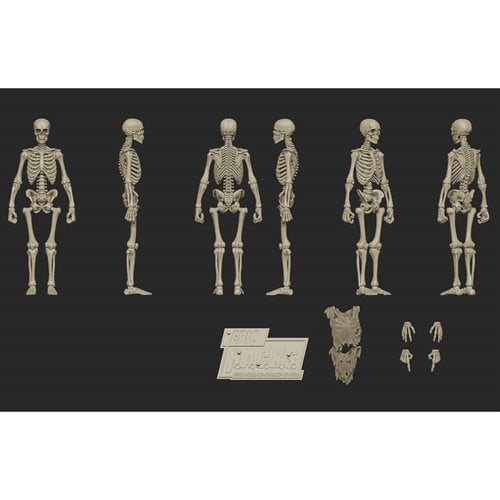 EPIC H.A.C.K.S. Classic Bone Blank Skeleton 1:12 Scale Action Figure