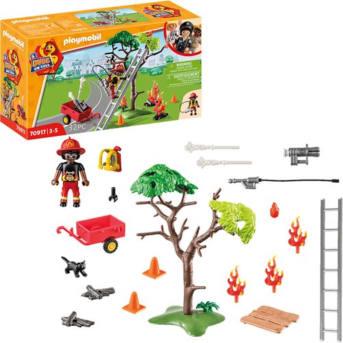 Playmobil 70917 Duck On Call Fire Rescue Action Cat Rescue