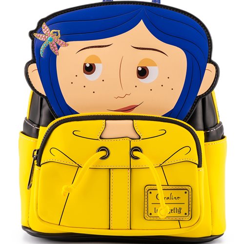 Coraline Raincoat Cosplay Mini-Backpack