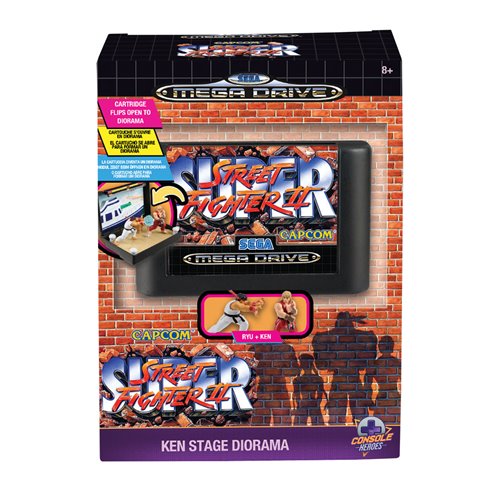 Console Heroes Sega Mega Drive Street Fighter II Cartridge Diorama Playset