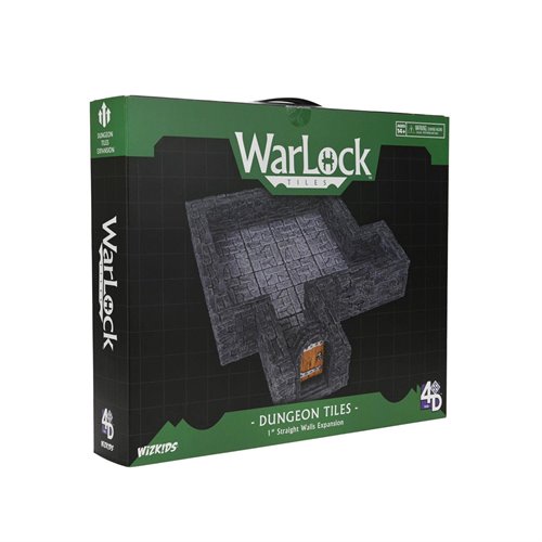 WarLock Tiles Expansion Pack 1-Inch Dungeon Straight Walls Accessory Pack