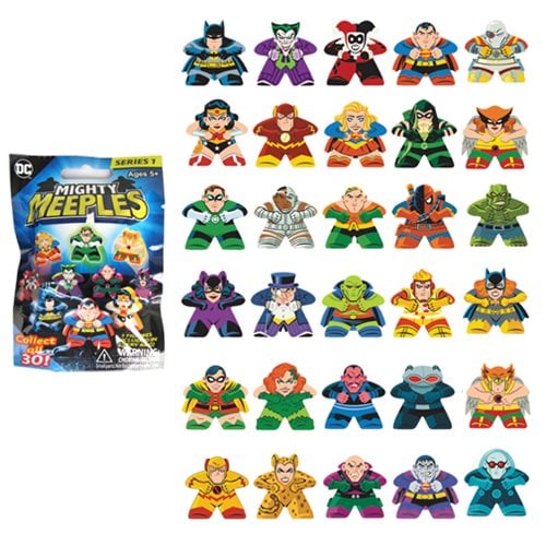 DC Comics Mighty Meeples Mini 1-Inch Wood Mini-Figure Cyborg 