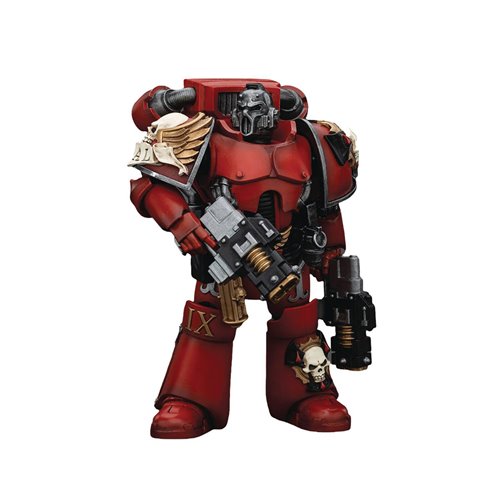 Joy Toy Warhammer Horus Heresy Blood Angels Tears Squad Erelim with Volkite Serpentas 1:18 Scale Act